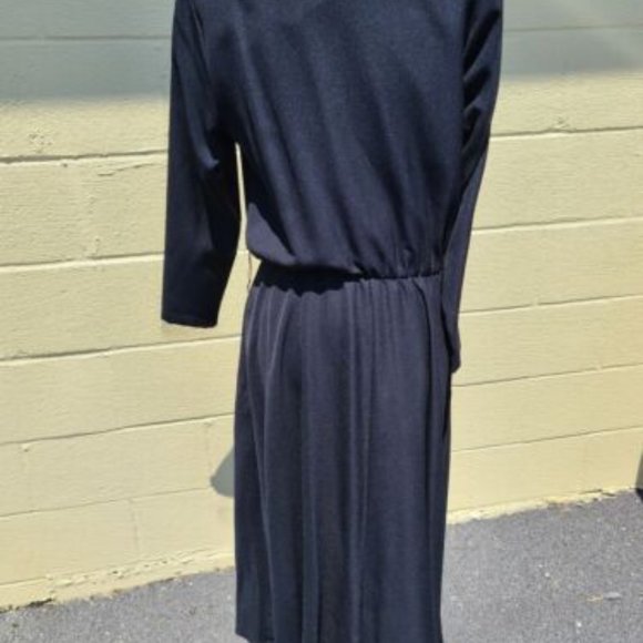 Clues Collection New York Paris Black Formal Evening Gown Dress - Picture 7 of 8